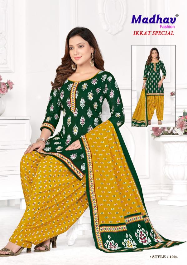 Madhav Ikkat Special Vol-1 Cotton Patiyala Designer Dress Material
